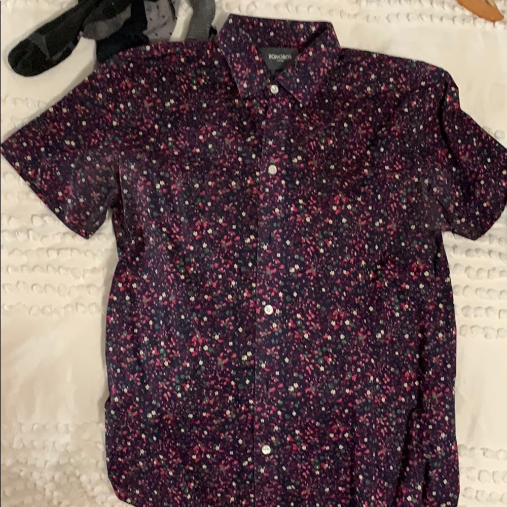 Floral short sleeve button up. Bonobos